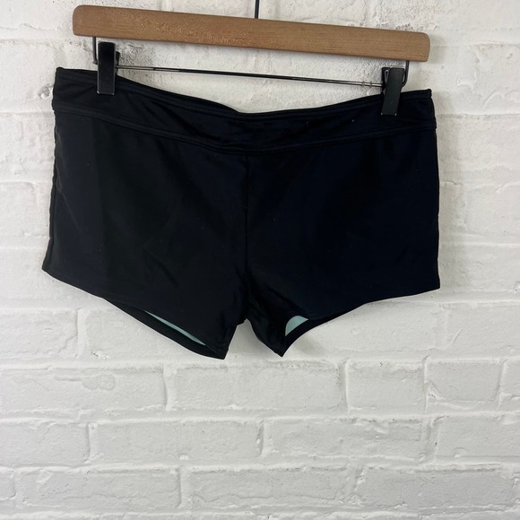 PrAna Women's Activewear Running Shorts Elastic Wasit Black Size Large - Picture 1 of 5